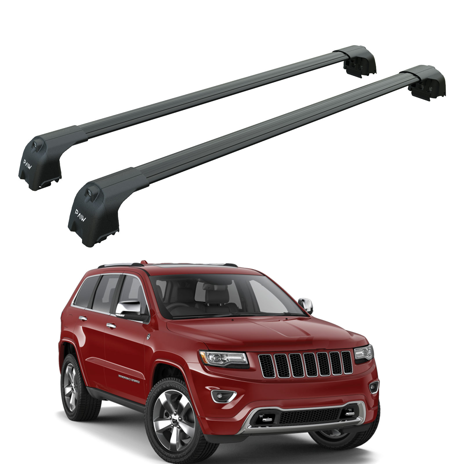 For Jeep Grand Cherokee WK2 2011-2021 Roof Rack Cross Bars Flush Rail Alu Black For Jeep Grand Cherokee WK2 2011-2021 Roof Rack Cross Bars Flush Rail Alu Black